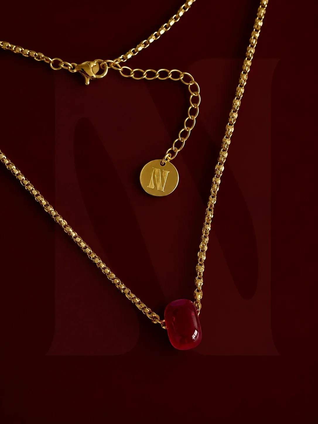 Cadena De separador rojo